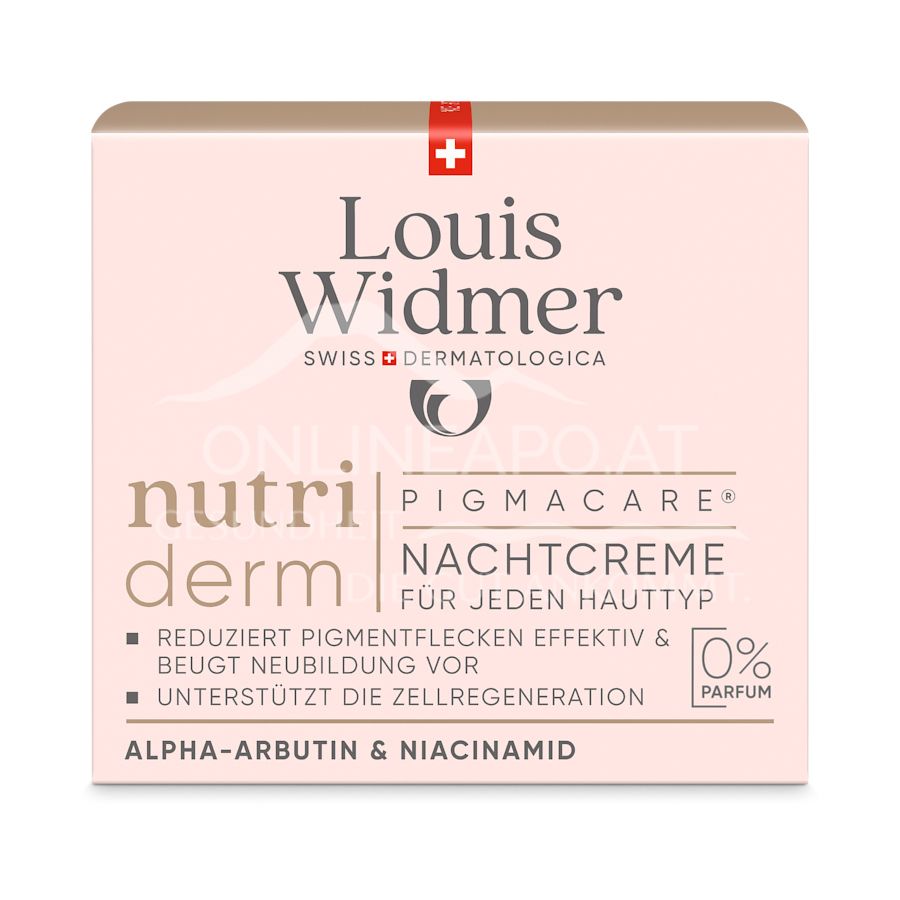 Louis Widmer nutriderm Pigmacare® night cream - without perfume