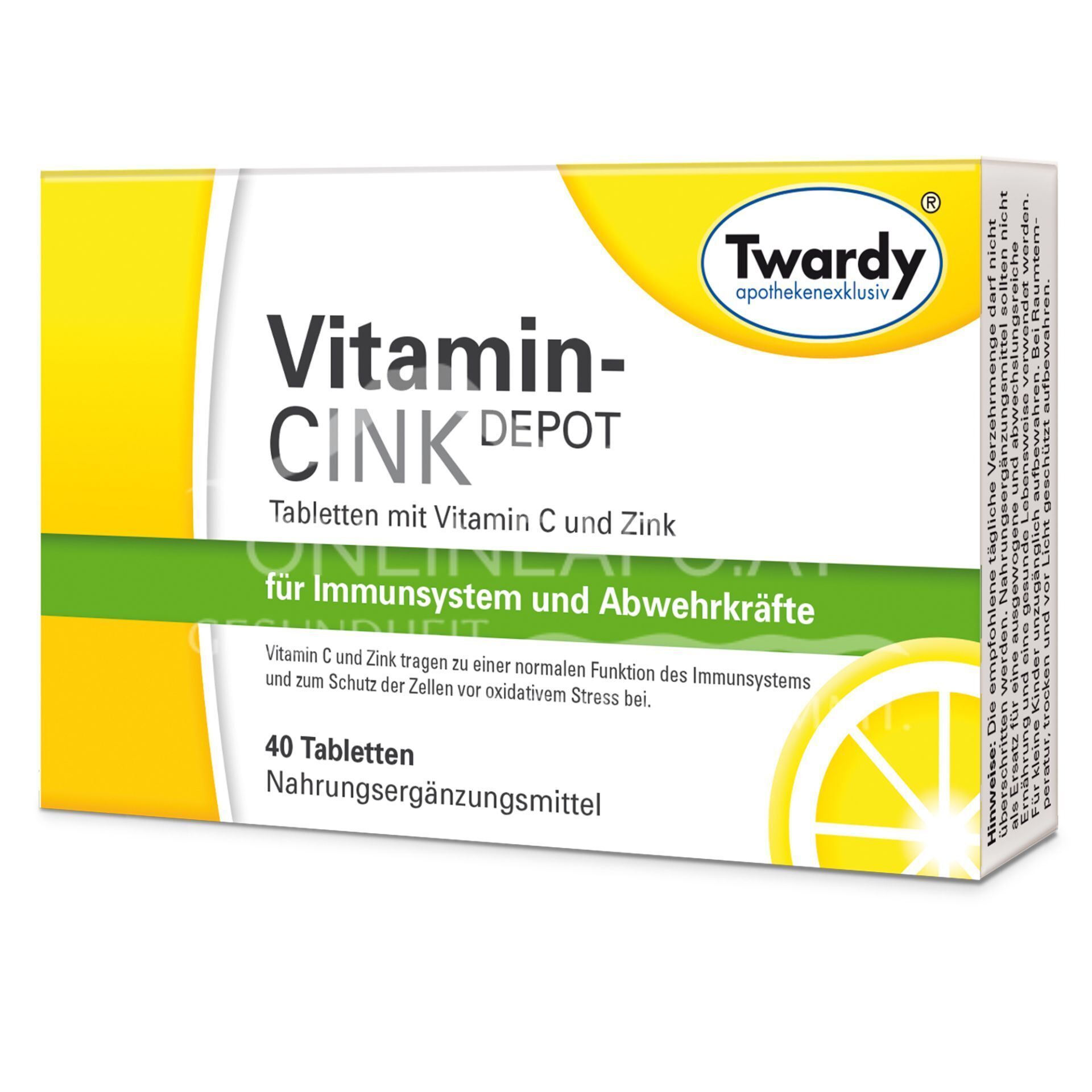 Twardy Vitamin‐Cink DEPOT Tabletten