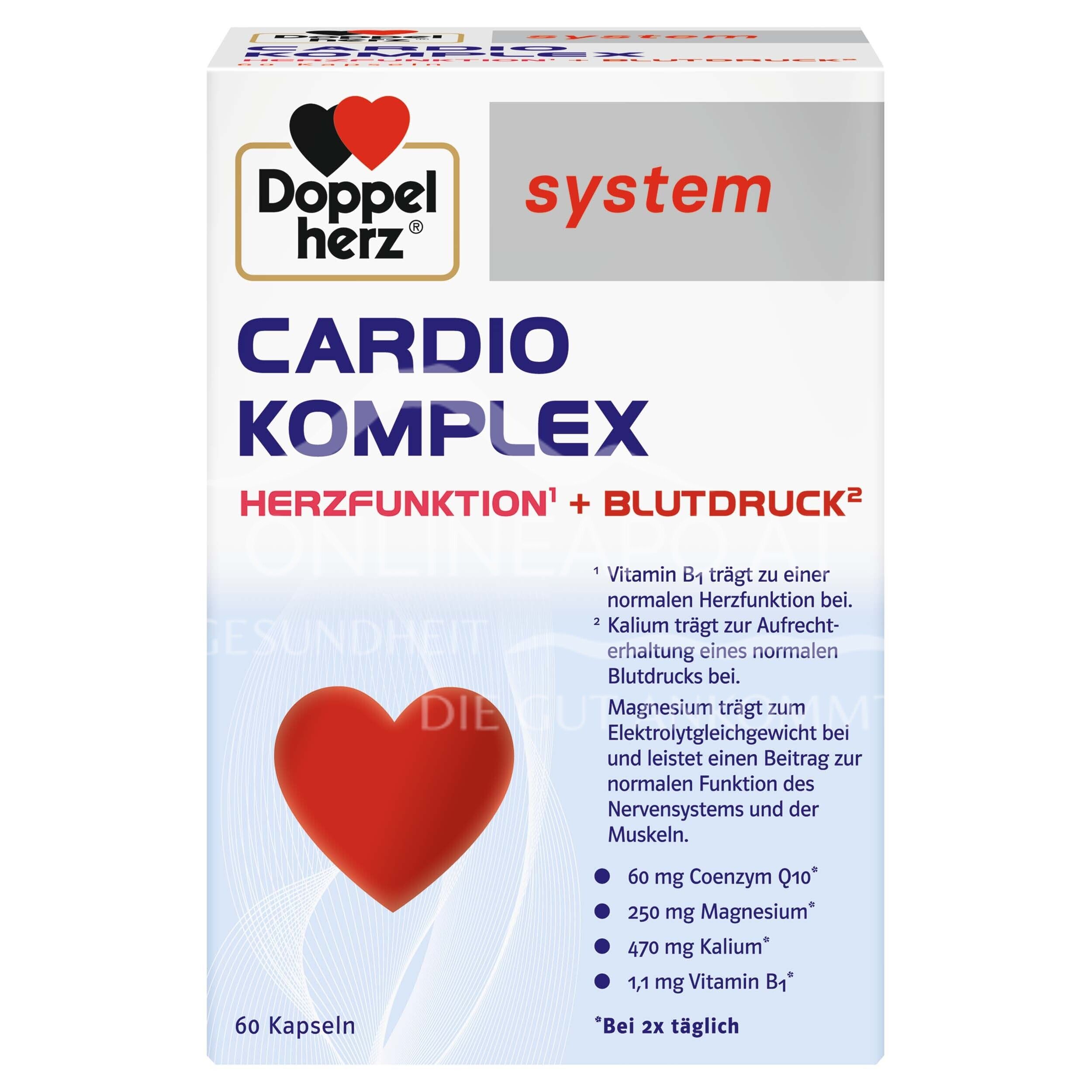 Doppelherz system CARDIO KOMPLEX HERZFUNKTION¹ + BLUTDRUCK² capsules