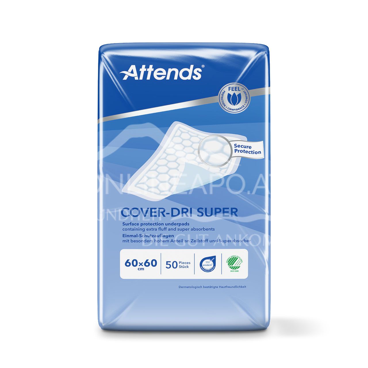 Attends Cover Dri Super Einmal-Schutzauflagen 60 x 60 cm
