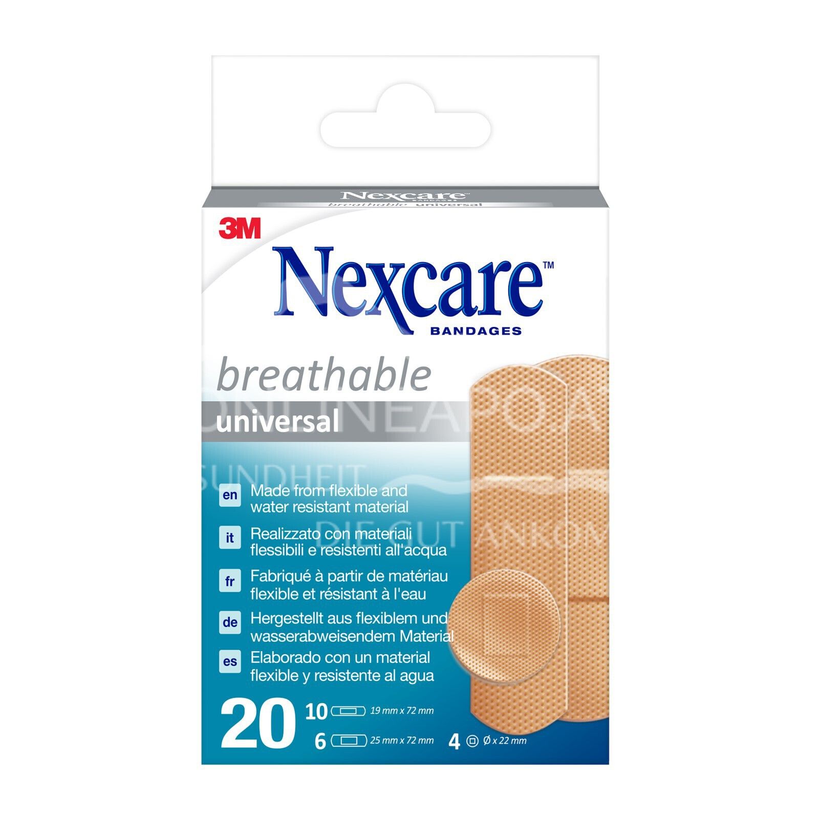 3M Nexcare™ Breathable Universal Pflaster, assortiert