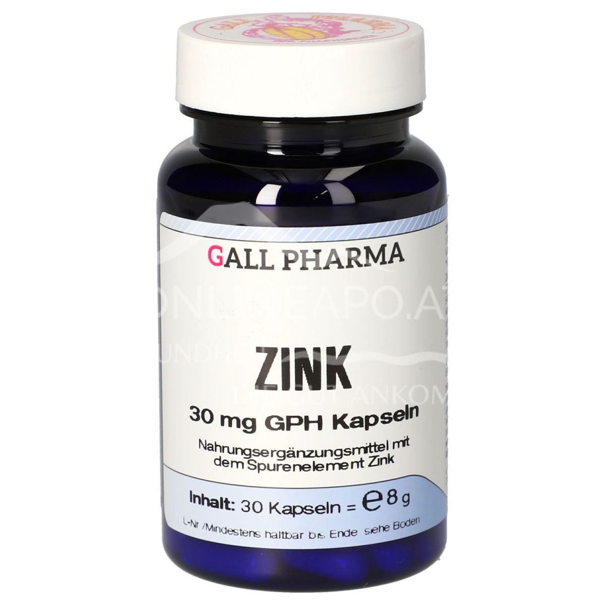 Gall Pharma Zinc 30 mg capsules