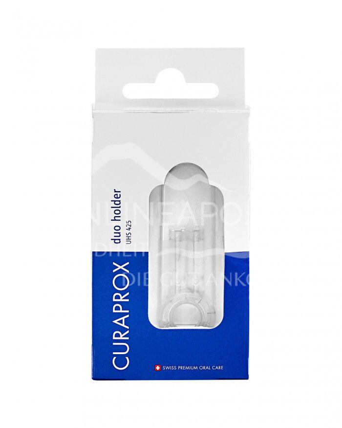Curaprox UHS 425 Duo-Halter transparent + Schutzkappe