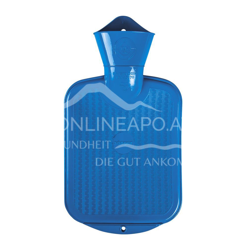 Sänger Kinder Wärmflasche ohne Bezug blau - 0,8L