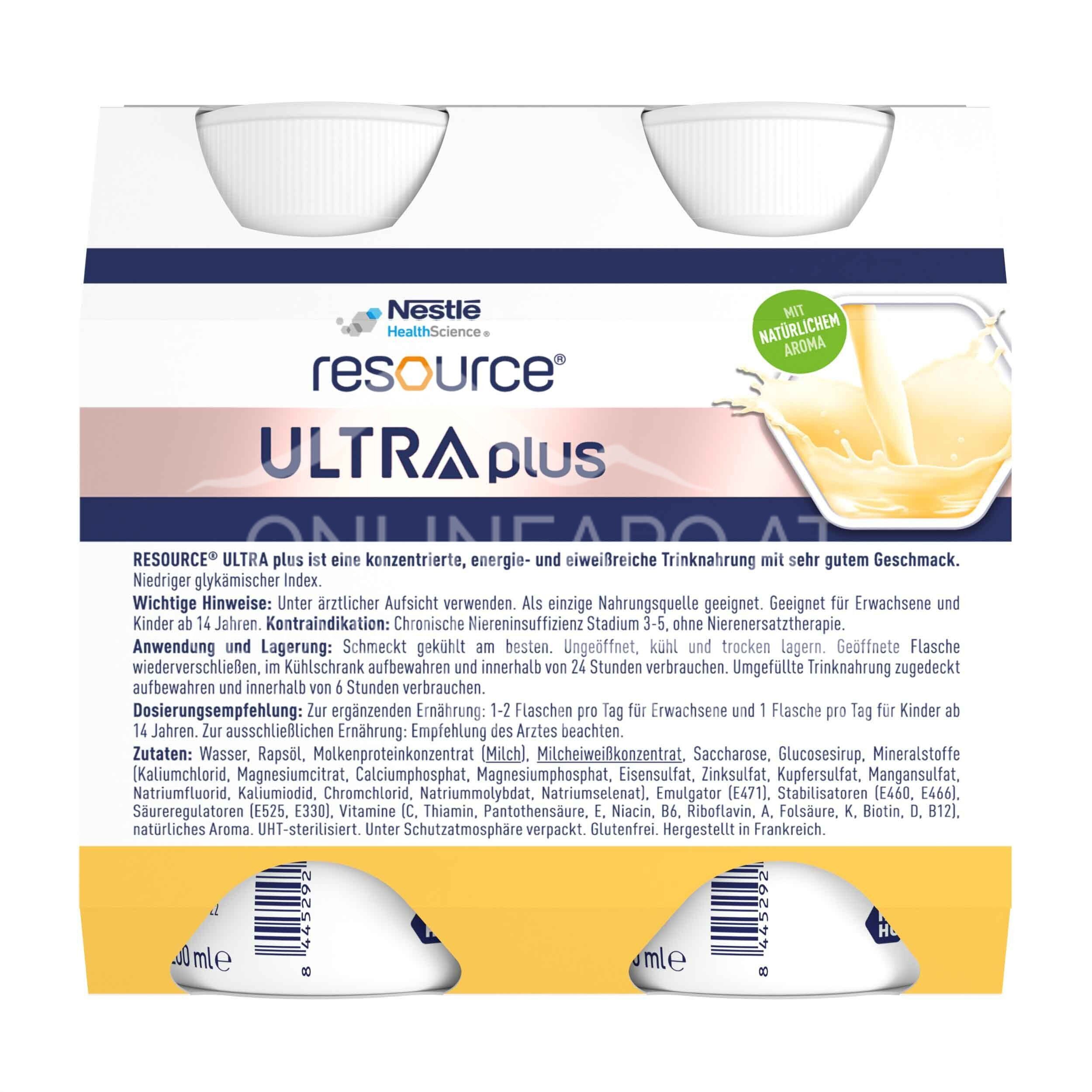 Resource® ULTRA plus High Protein Vanille Trinknahrung 200 ml