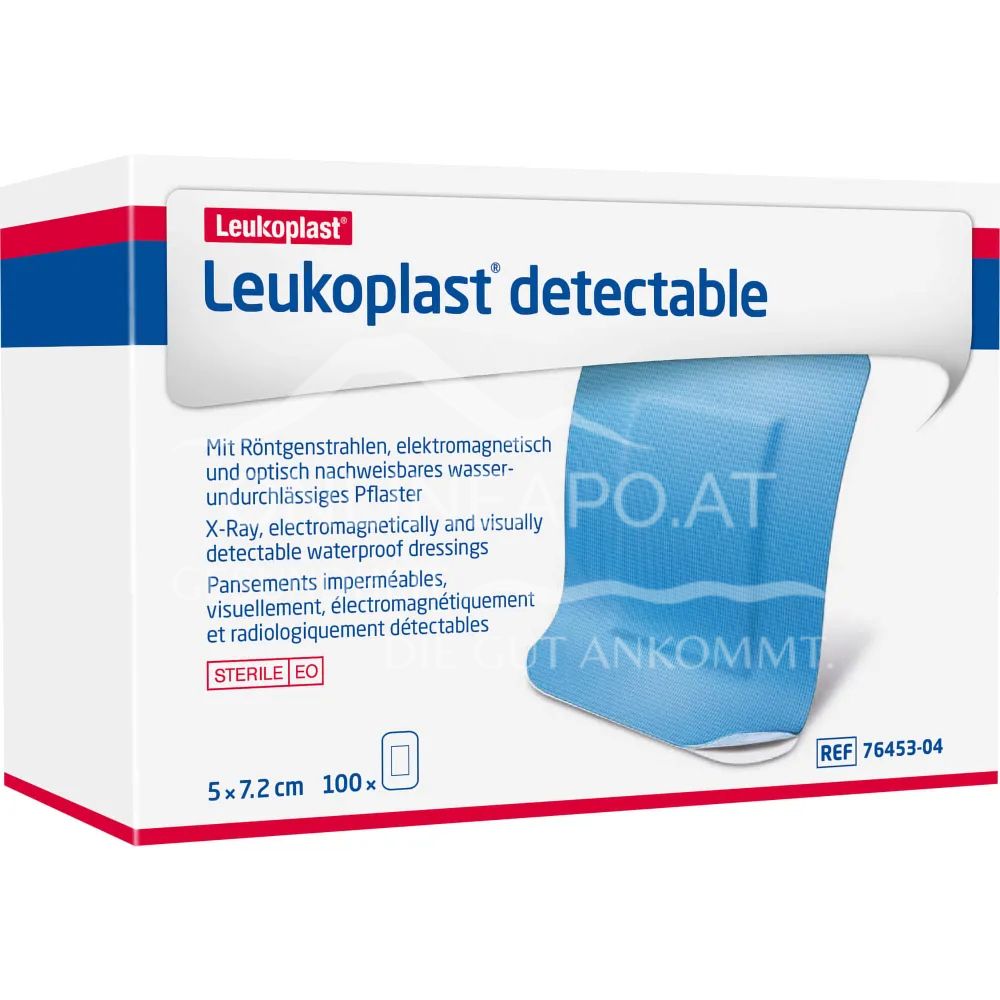 Leukoplast® detectable wound plasters sterile, 5 x 7.2 cm