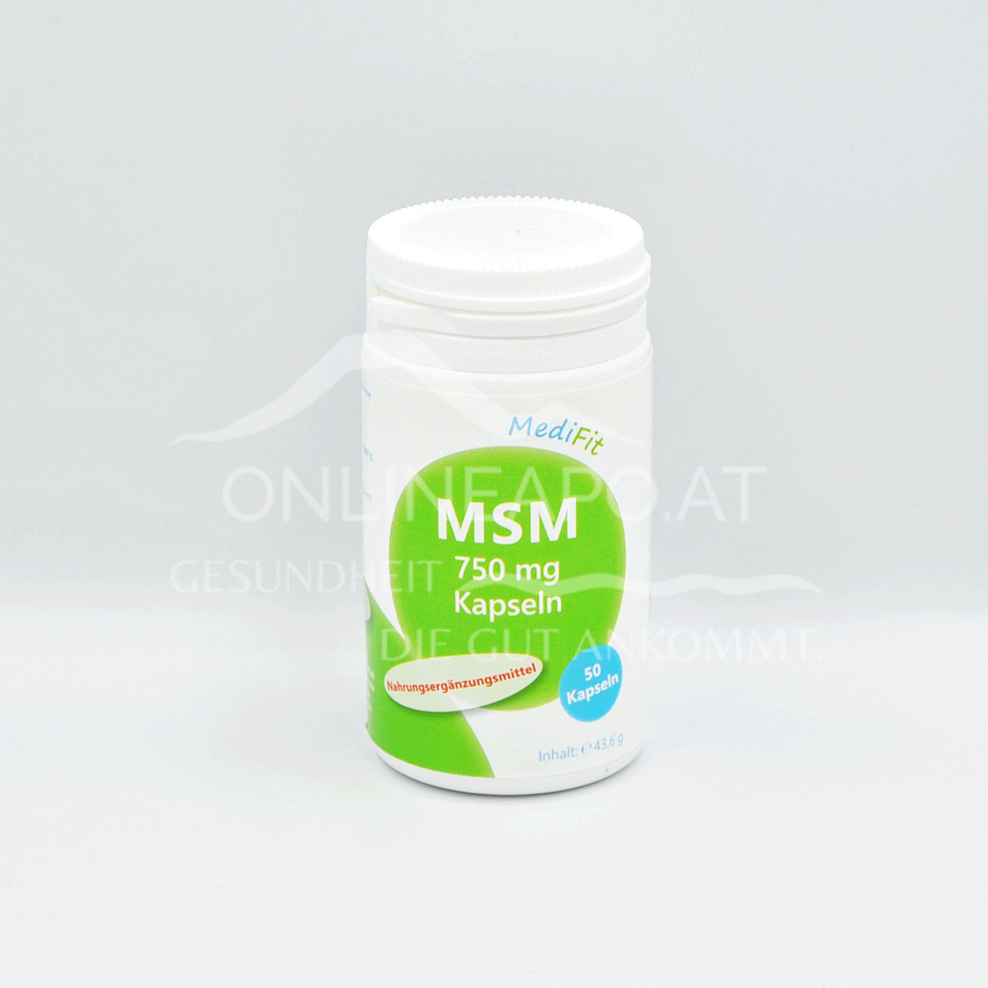 MediFit MSM 750 mg Kapseln