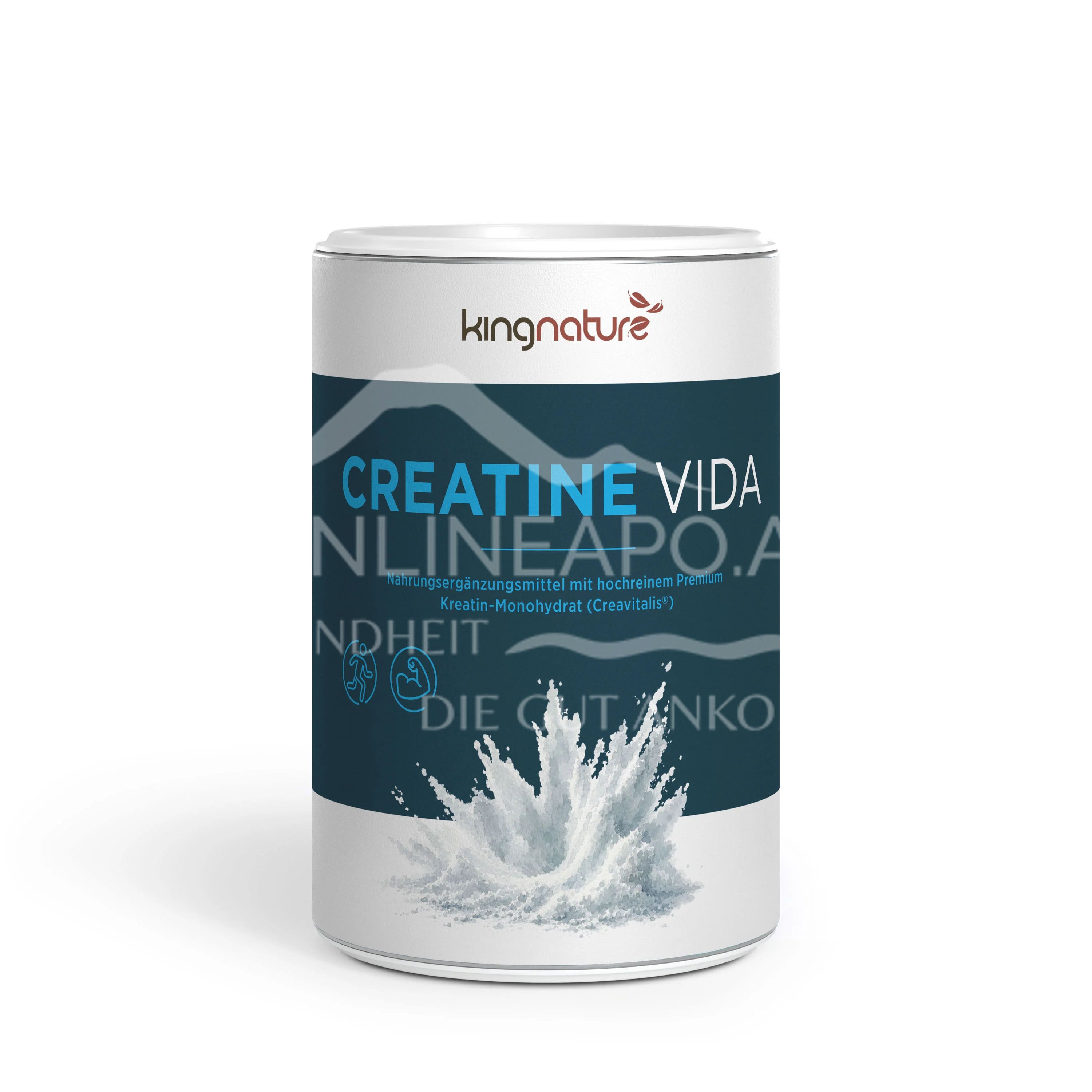 Kingnature Creatine Vida Pulver