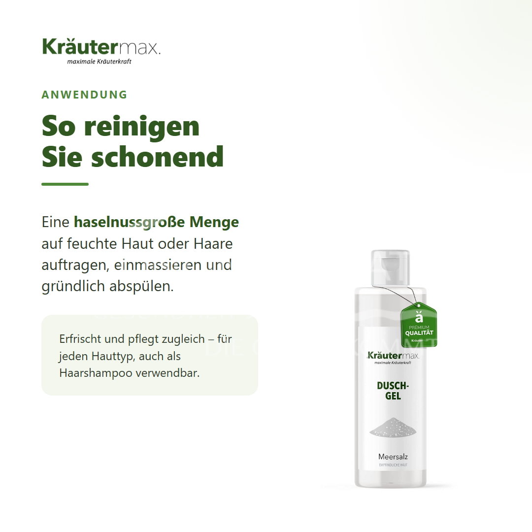 Kräutermax Meersalz Duschgel