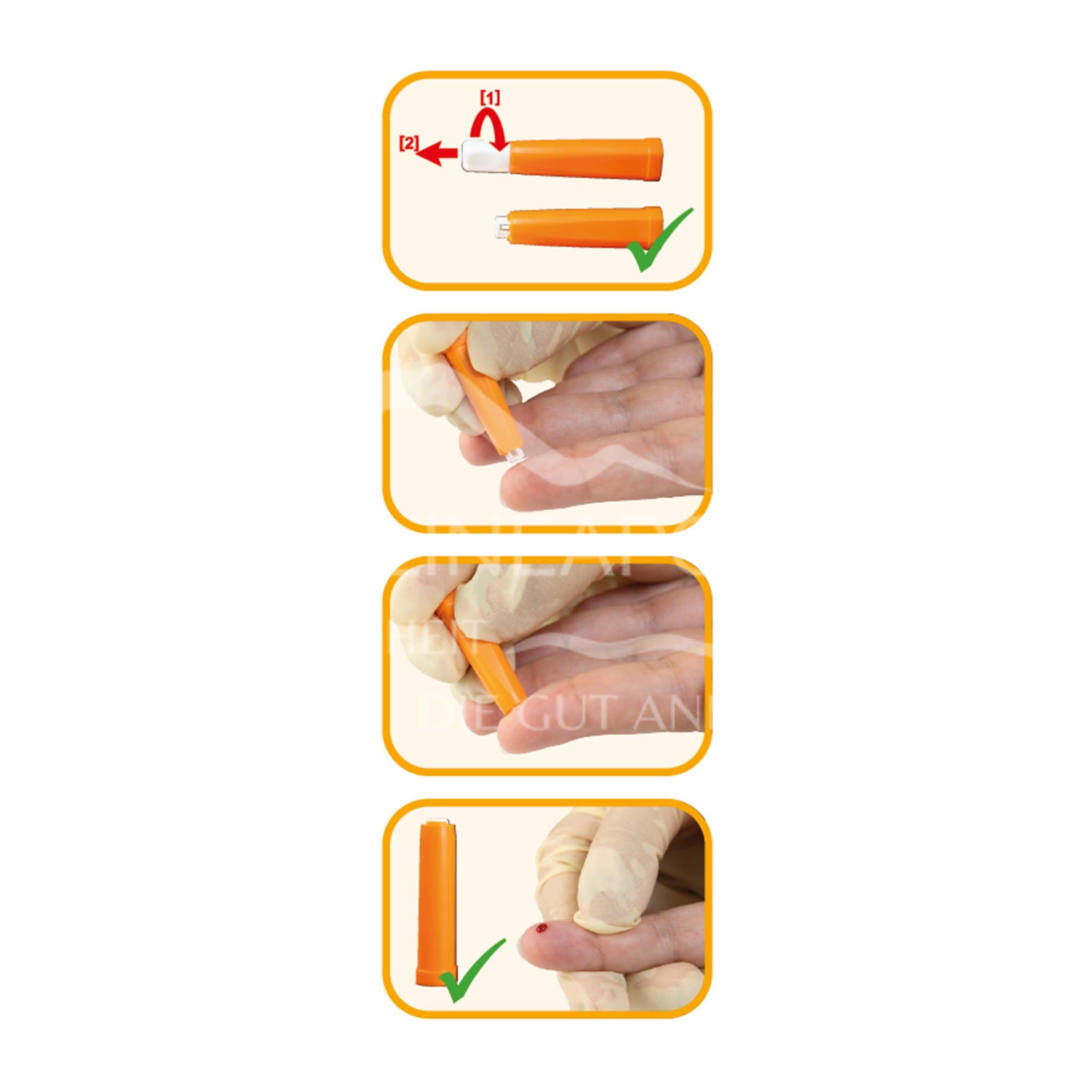Wellion® SafetyLancets - 21G Einmalsicherheitslanzetten
