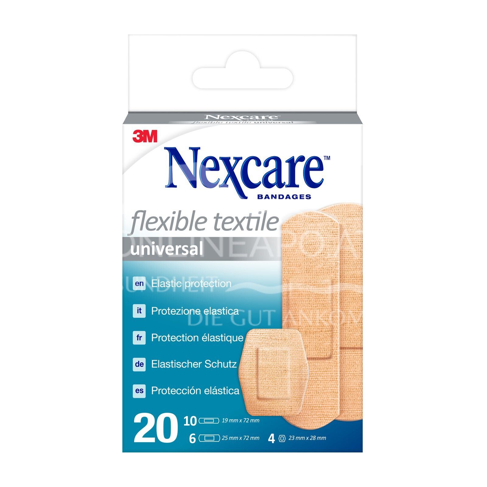 3M Nexcare™ Flexible Textile Universal Pflaster, assortiert