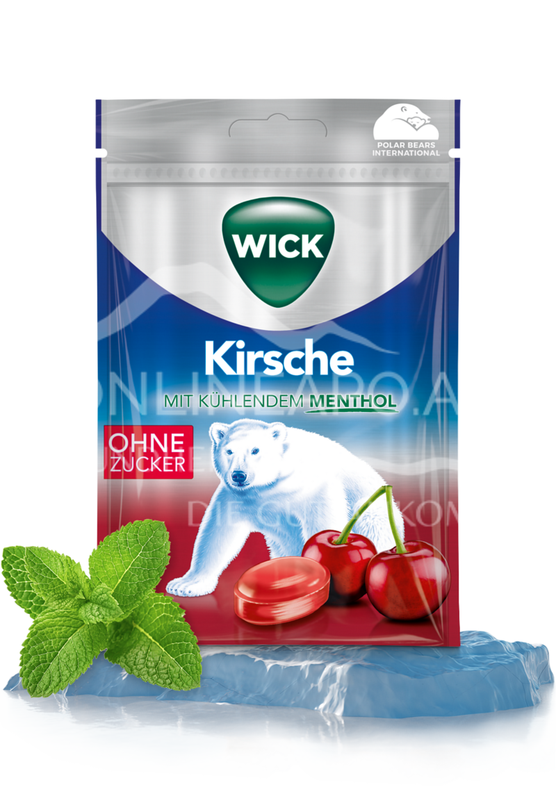 Wick Kirsche Hustenbonbons mit Eukalyptus