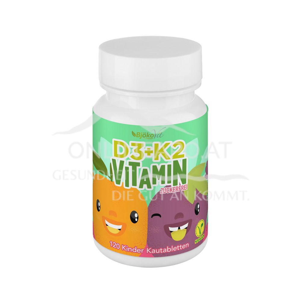 BjökoVit Vitamin D3+K2 Kautabletten für Kinder vegan