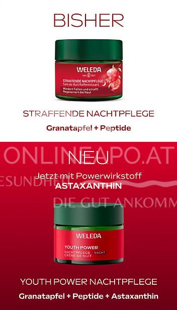 Weleda Youth Power Nachtpflege Creme - Granatapfel