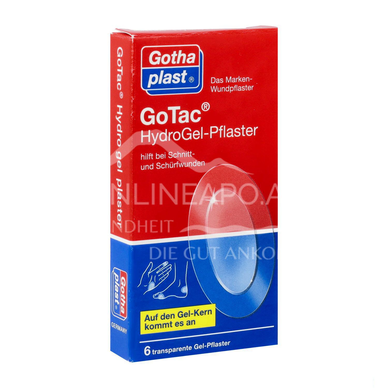 Gothaplast® GoTac® Hydro Gel-Pflaster 74 x 45 mm, oval