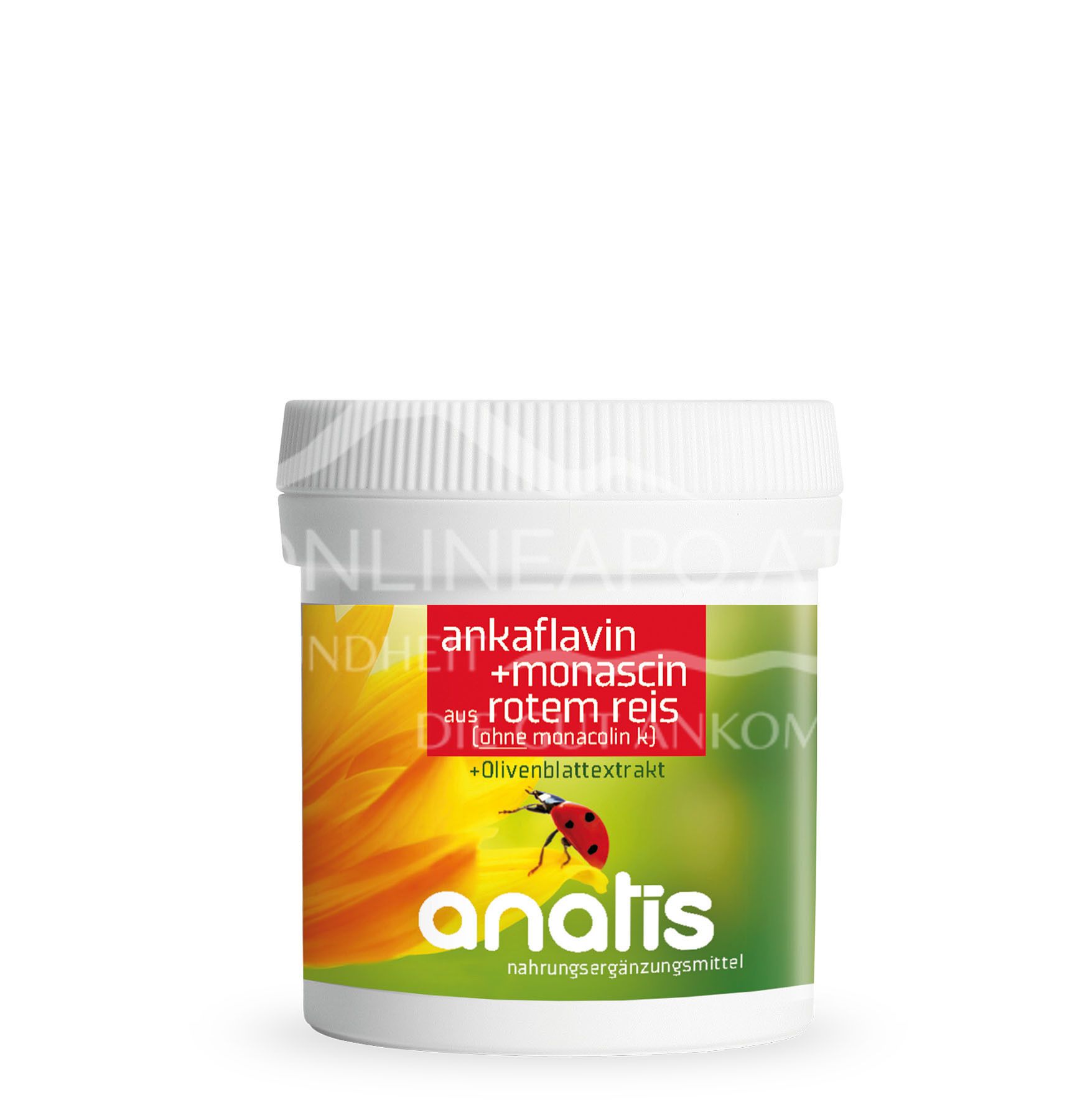 anatis Ankaflavin+Monascin aus rotem Reis und Olivenblatt Kapseln
