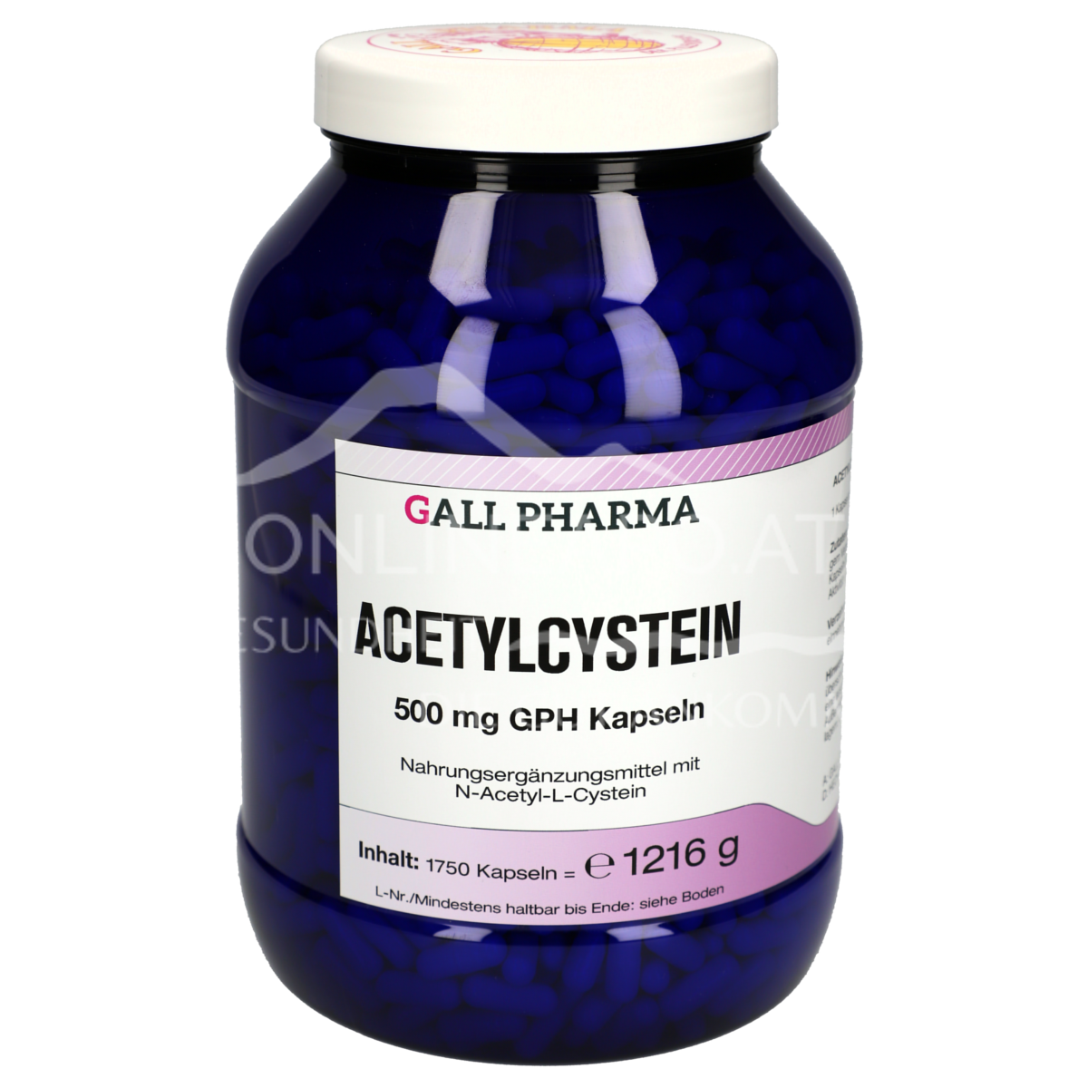 Gall Pharma Acetylcysteine 500 mg capsules