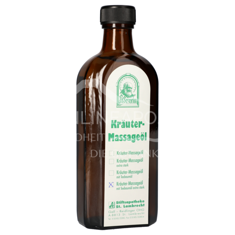 Father Severin Herbal Massage Oil + Tea Tree Oil Strong