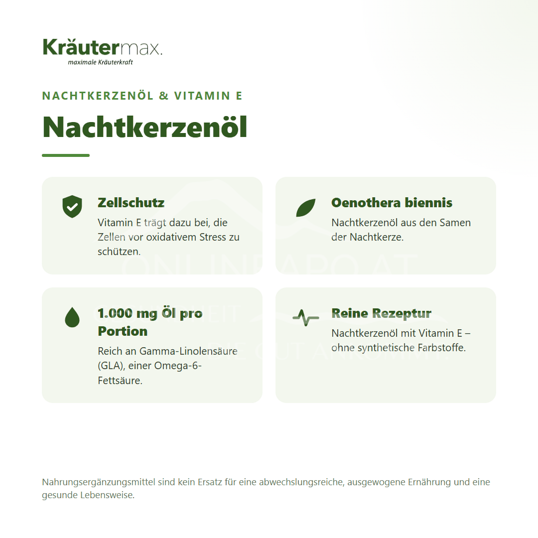 Kräutermax Nachtkerzenöl Kapseln