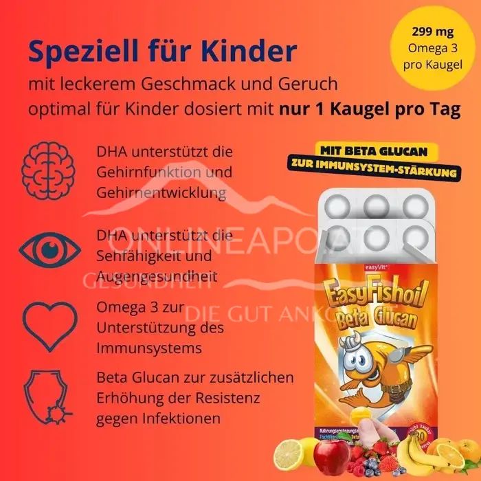 easyVit® EasyFishoil Beta Glucan Weichgummis