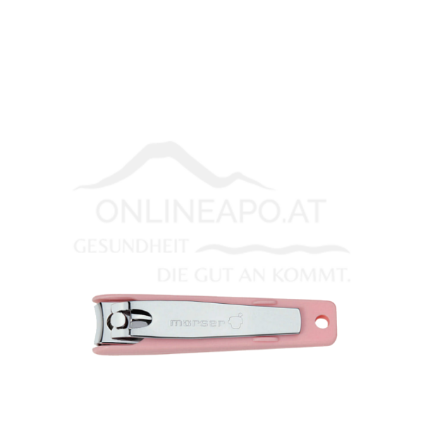 Mörser Solingen Nagelknipser rosa mit Nagelfang, Basic