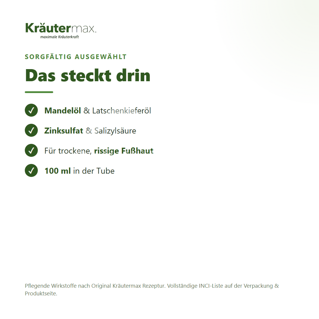 Kräutermax Schrunden Fuß Creme