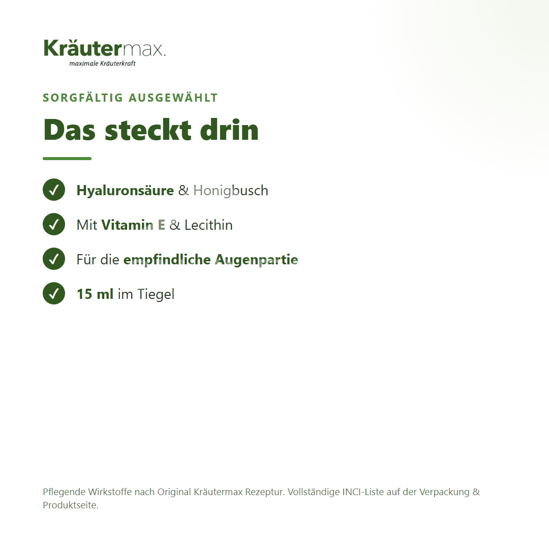 Kräutermax Hyaluron Augencreme