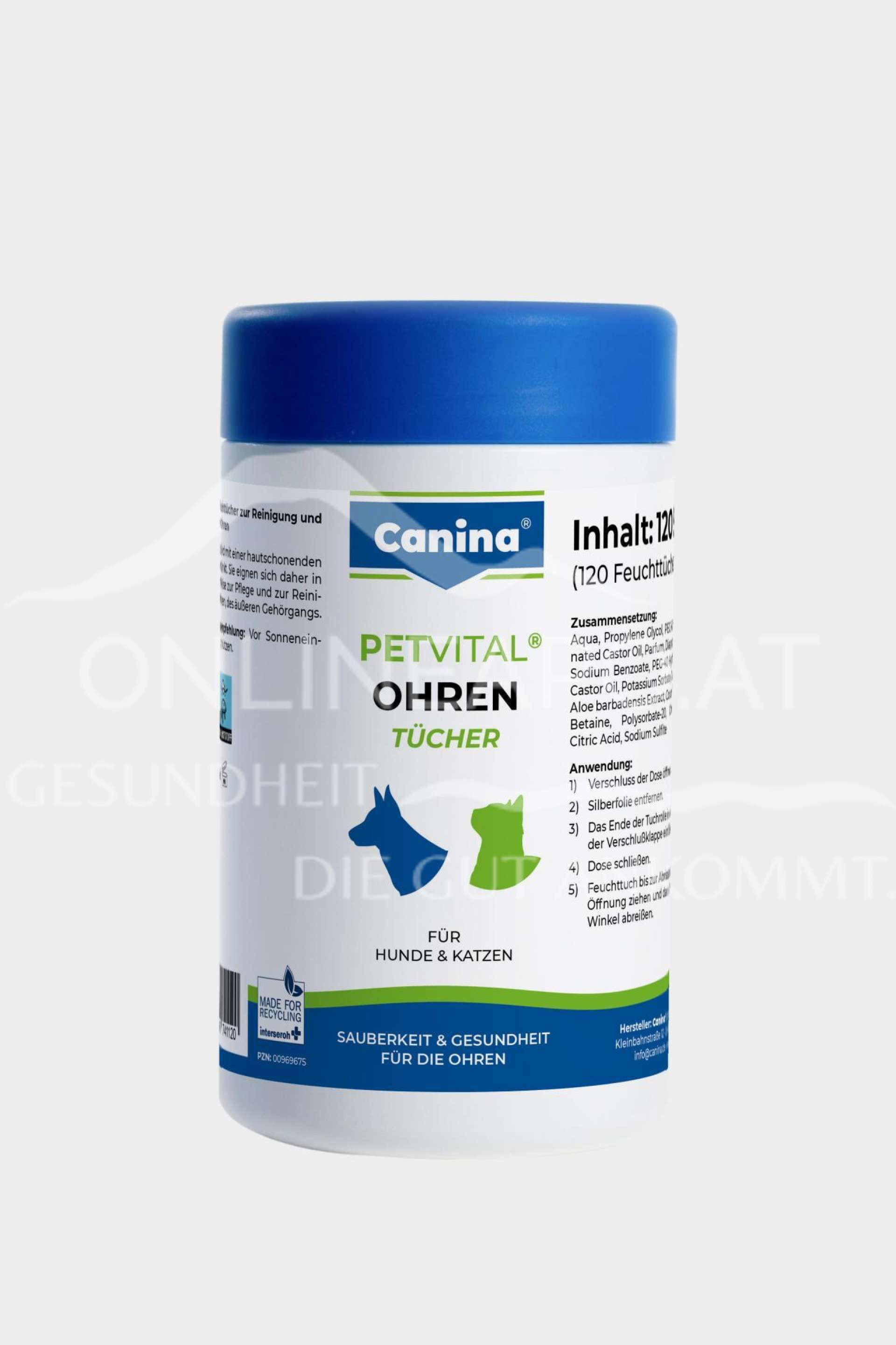 Canina® PETVITAL Ohrentücher für Hunde und Katzen
