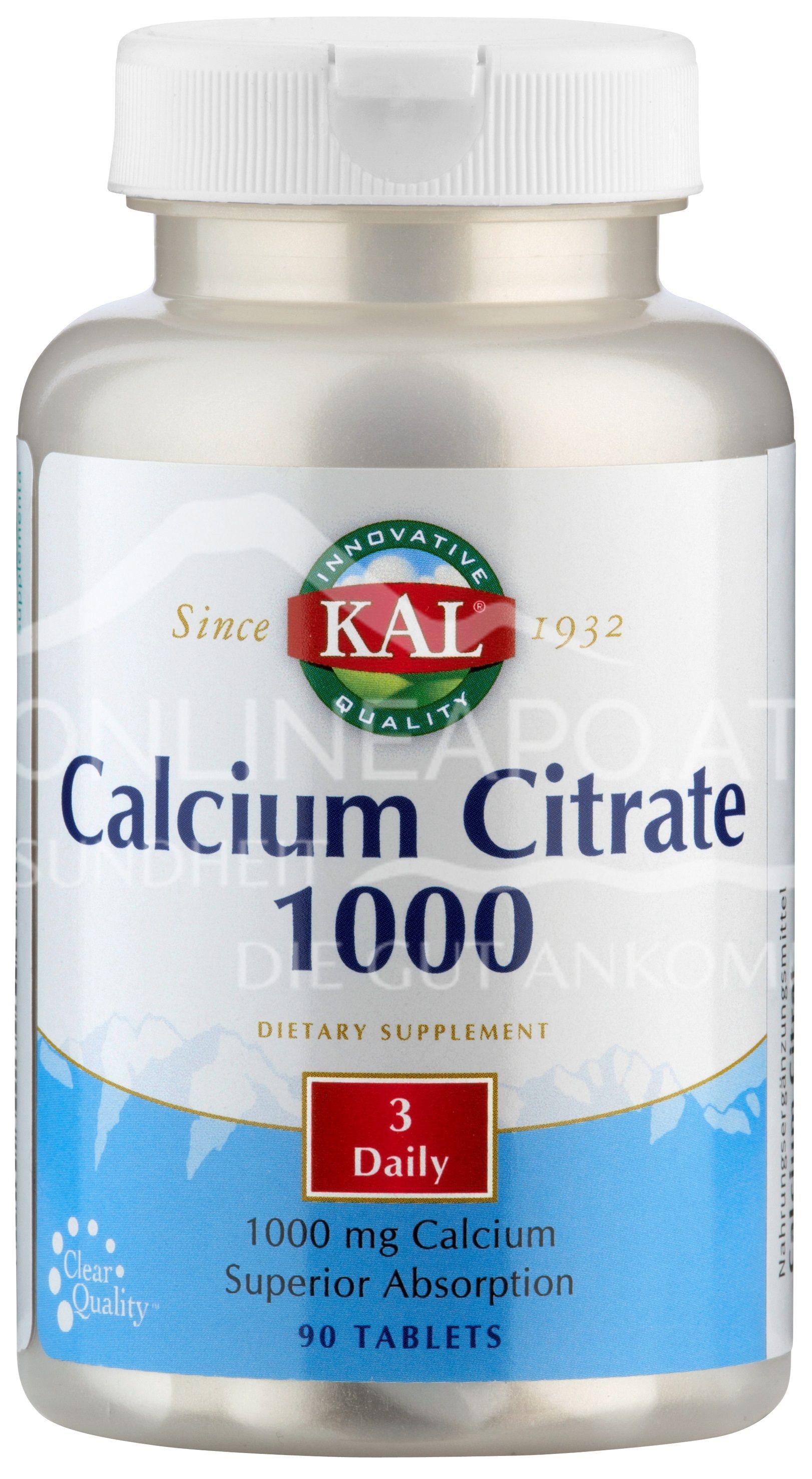 Supplementa Calcium Citrate KAL Tablets