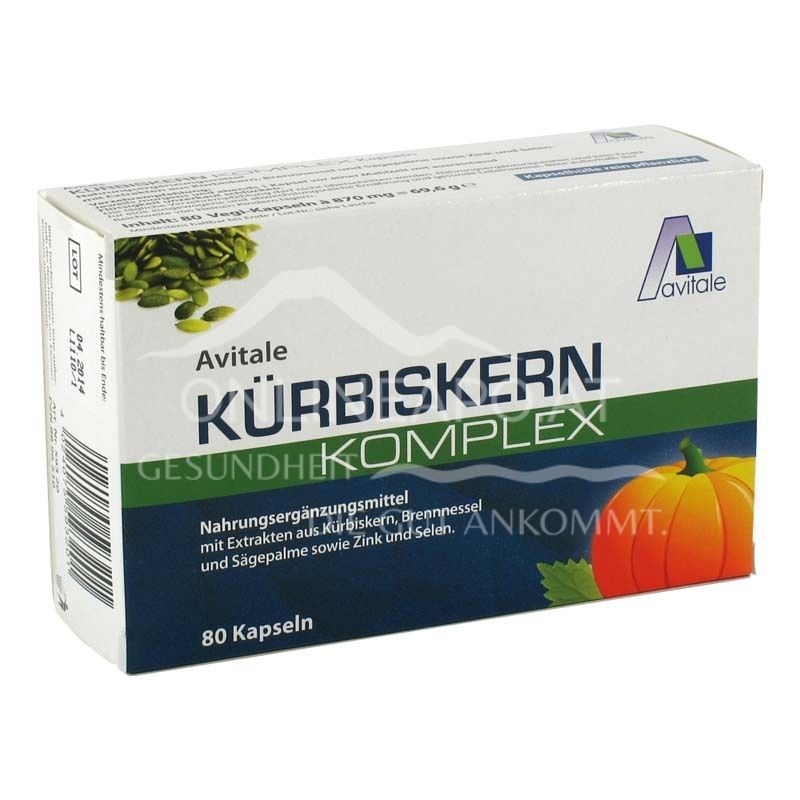 Avitale Kürbiskern Komplex Kapseln