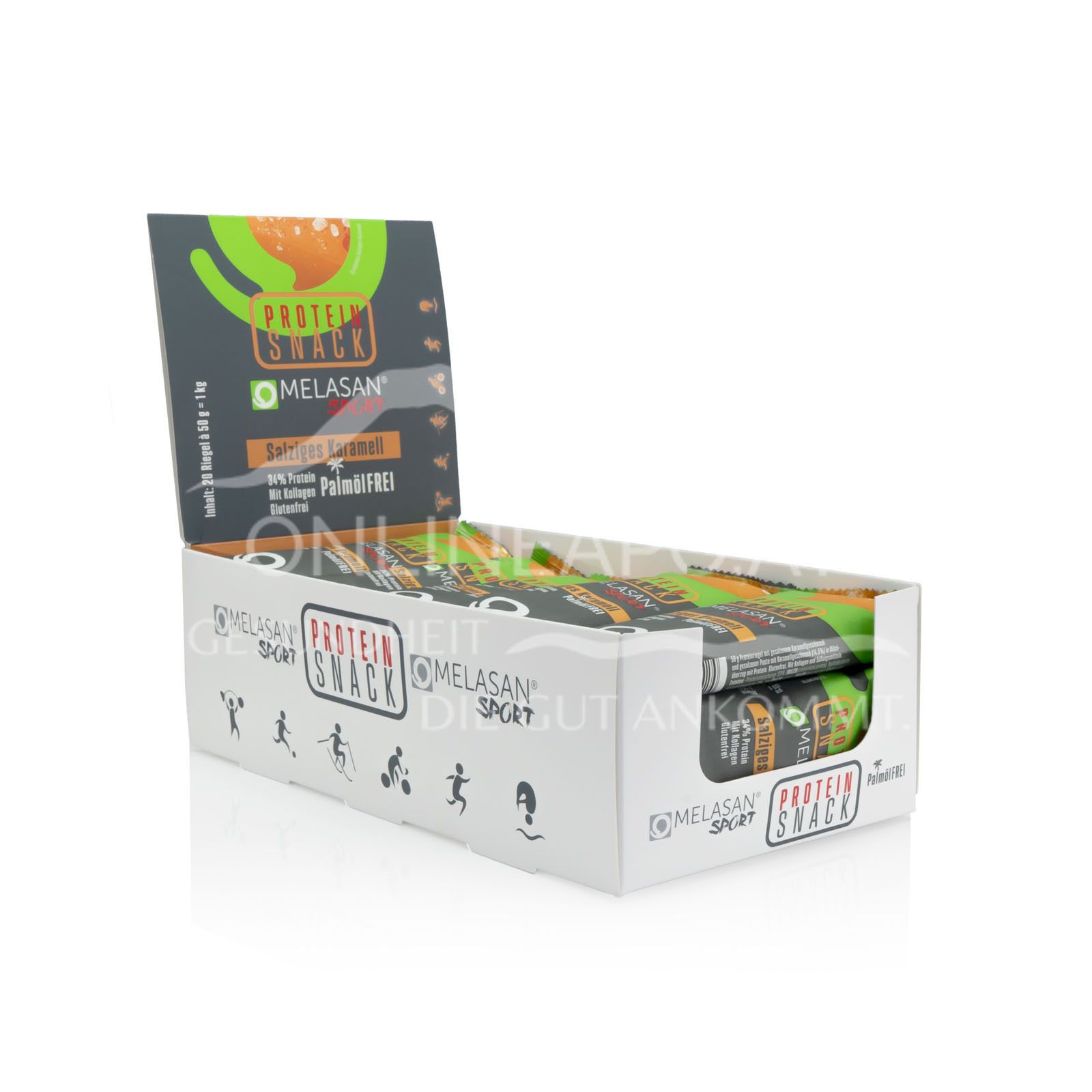 Melasan PROTEIN SNACK Salziges Karamell Riegel 50 g