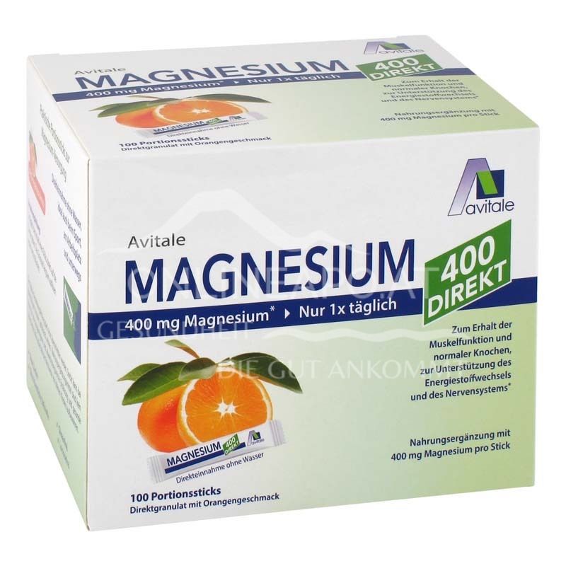 Avitale Magnesium 400 direkt Orange - Direktgranulat-Sticks