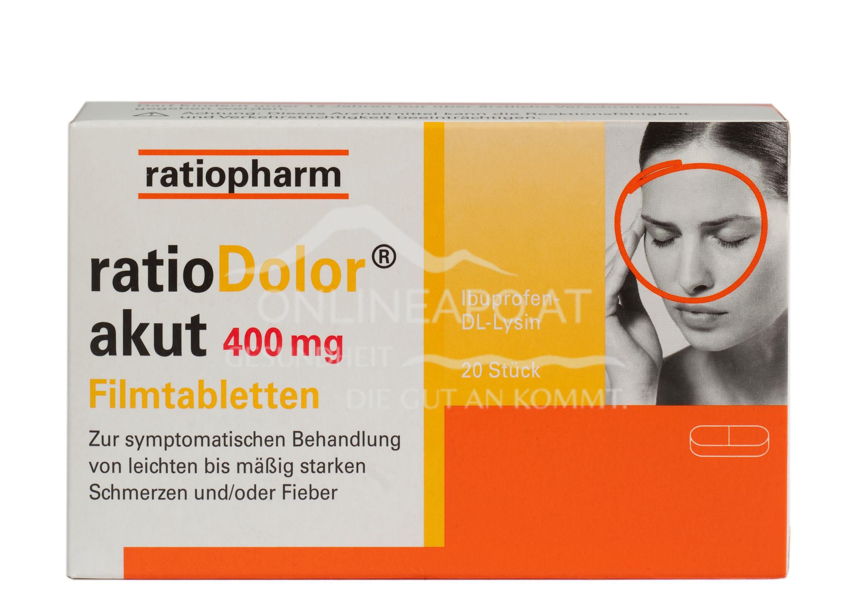 ratioDolor® Ibuprofen 400 mg Filmtabletten