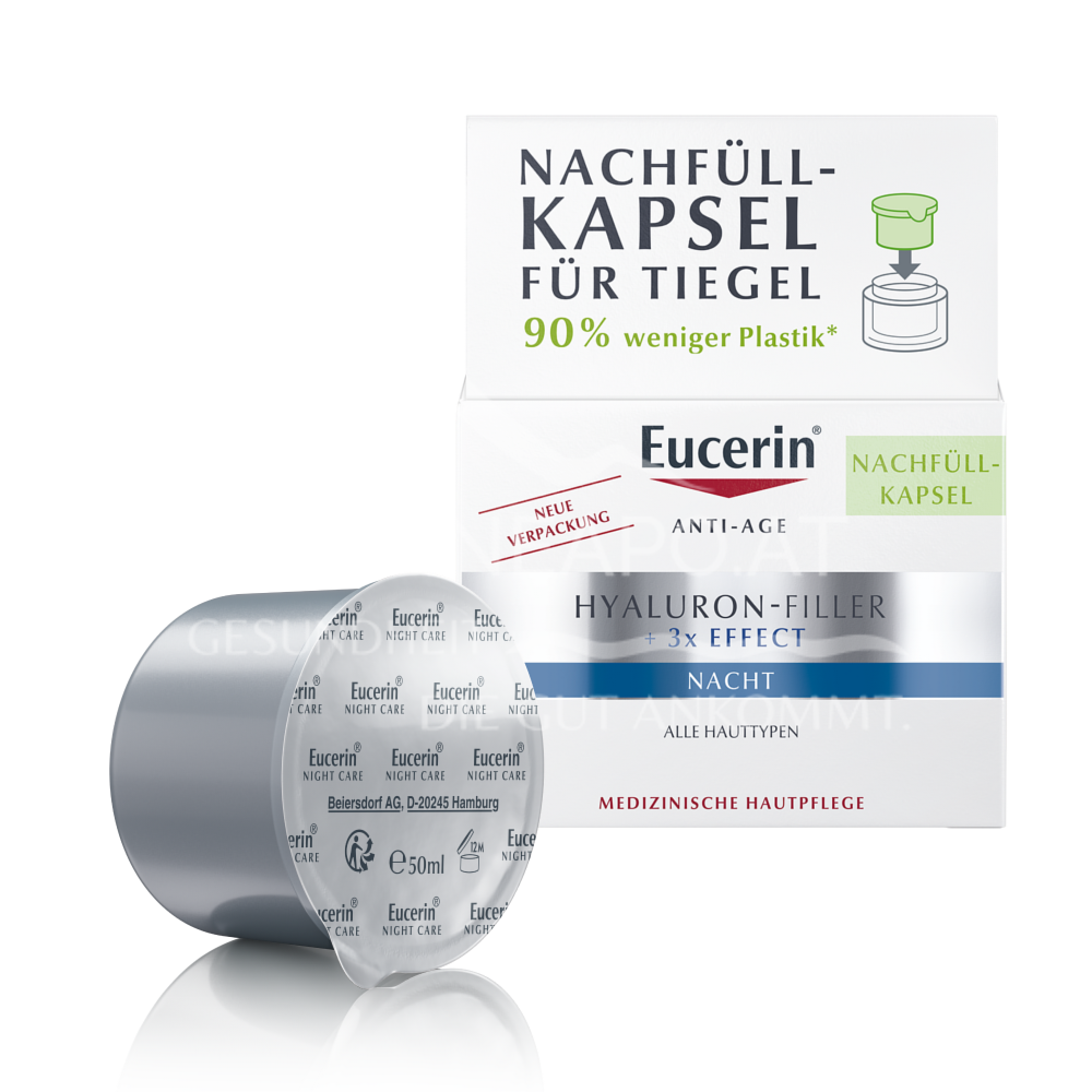 Eucerin® HYALURON-FILLER + 3x EFFECT Nachtpflege Nachfüllkapsel