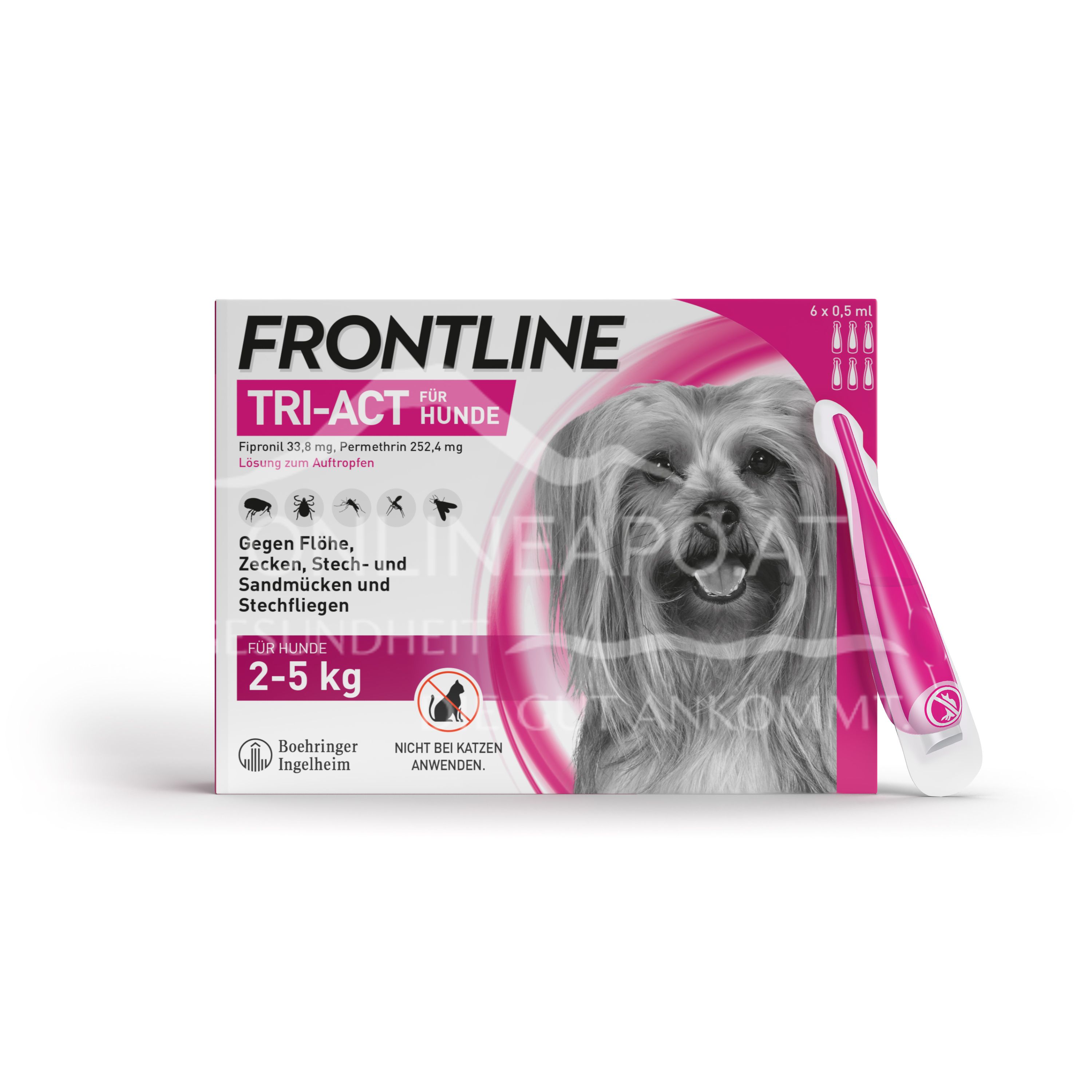 Frontline TRI-ACT® Lösung zum Auftropfen für Hunde 2 - 5 kg 