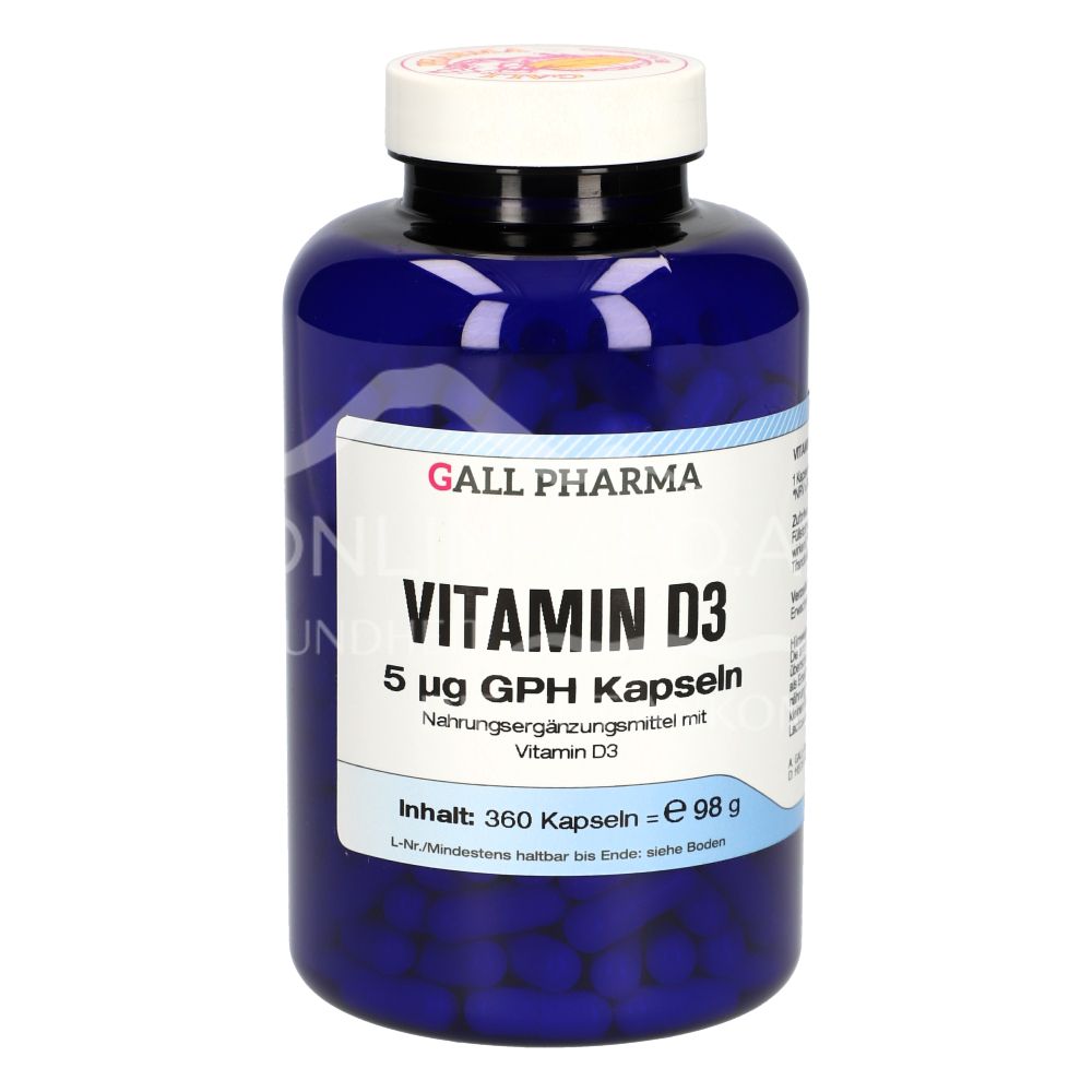 Gall Pharma Vitamin D3 5 mcg Kapseln