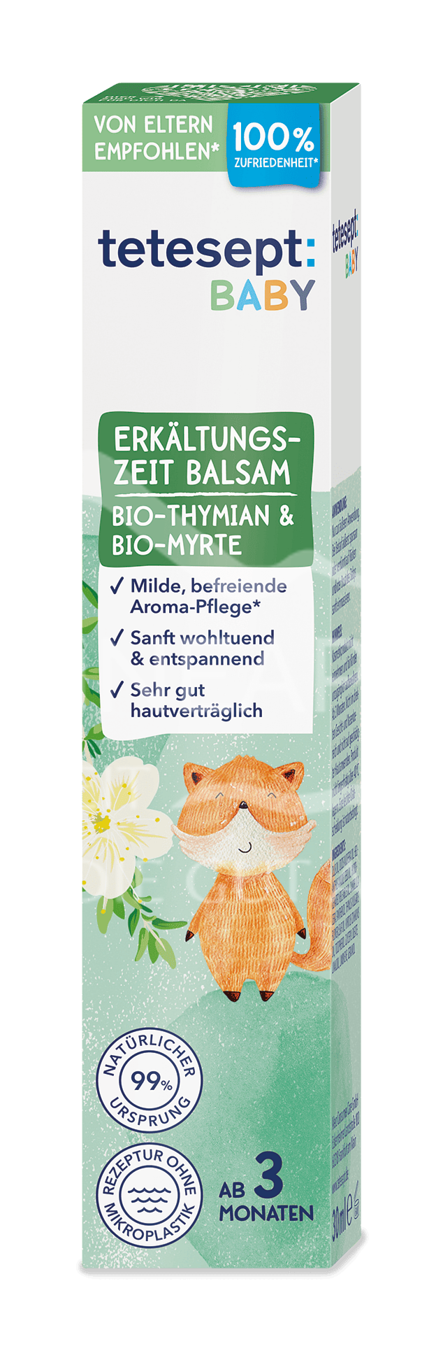 tetesept BABY Erkältungszeit Balsam mit Bio-Thymian & Bio-Myrte