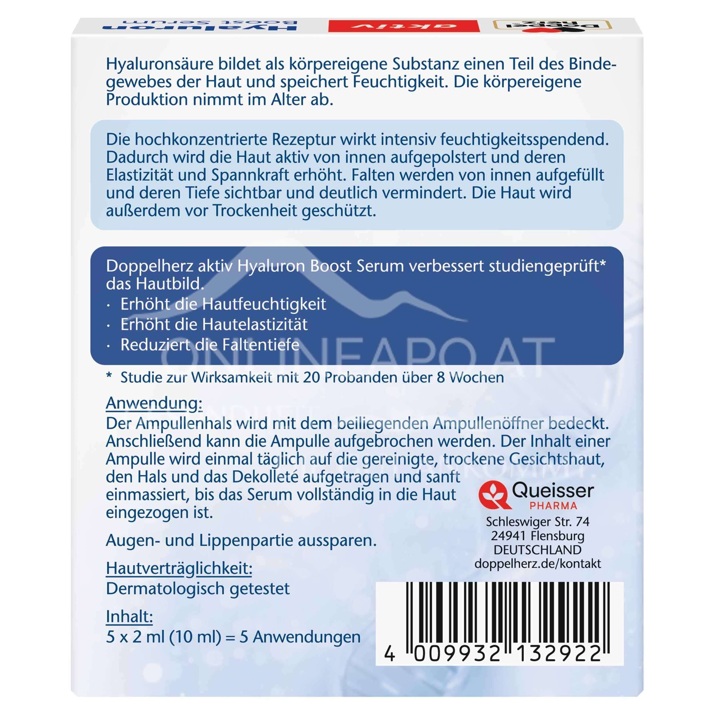 Doppelherz aktiv Hyaluron Boost Serum Anti-Aging Ampullen