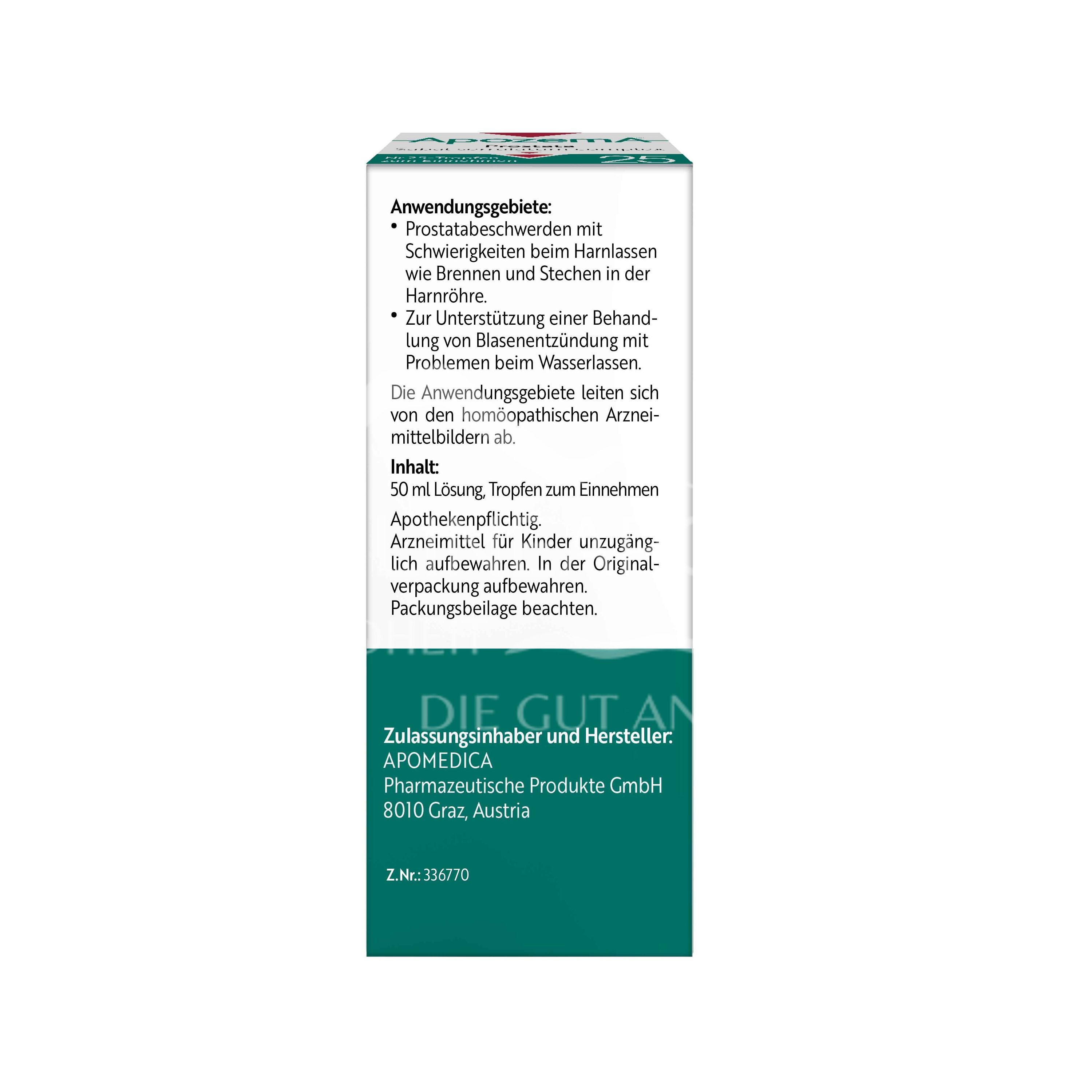 Apozema® Prostate Sabal serrulatum complex No. 25 drops for oral use