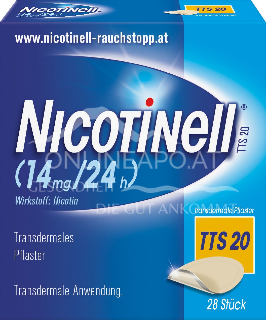 Nicotinell® TTS 20 (14 mg/24 h) transdermale Pflaster