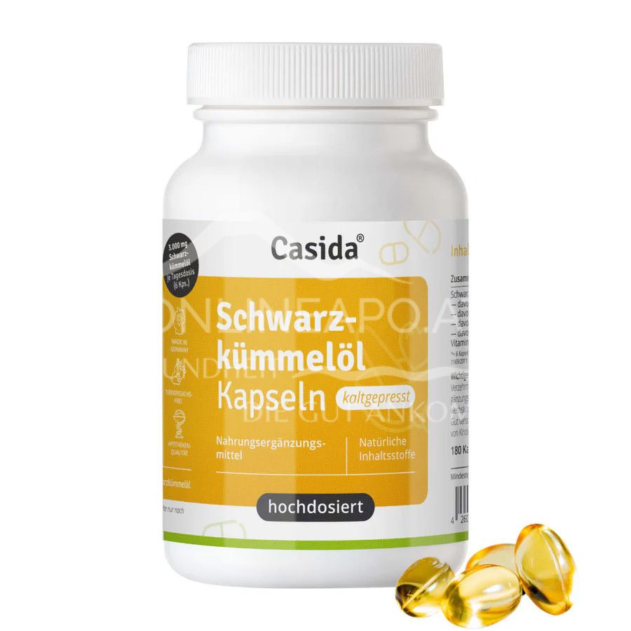 Casida® Schwarzkümmelöl Kapseln kaltgepresst