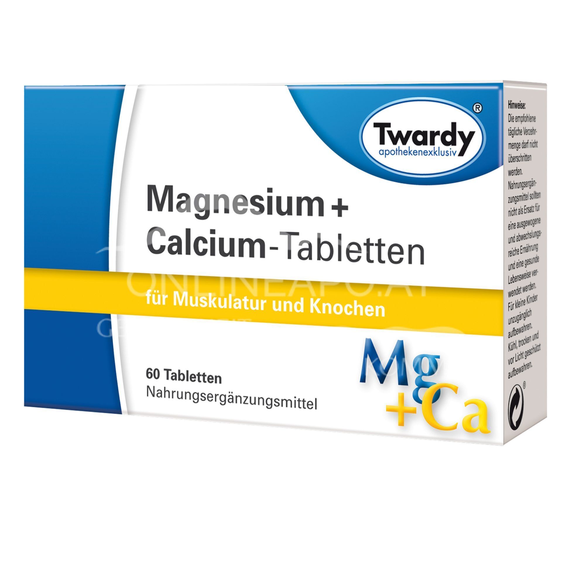 Twardy Magnesium + Calcium‐Tabletten