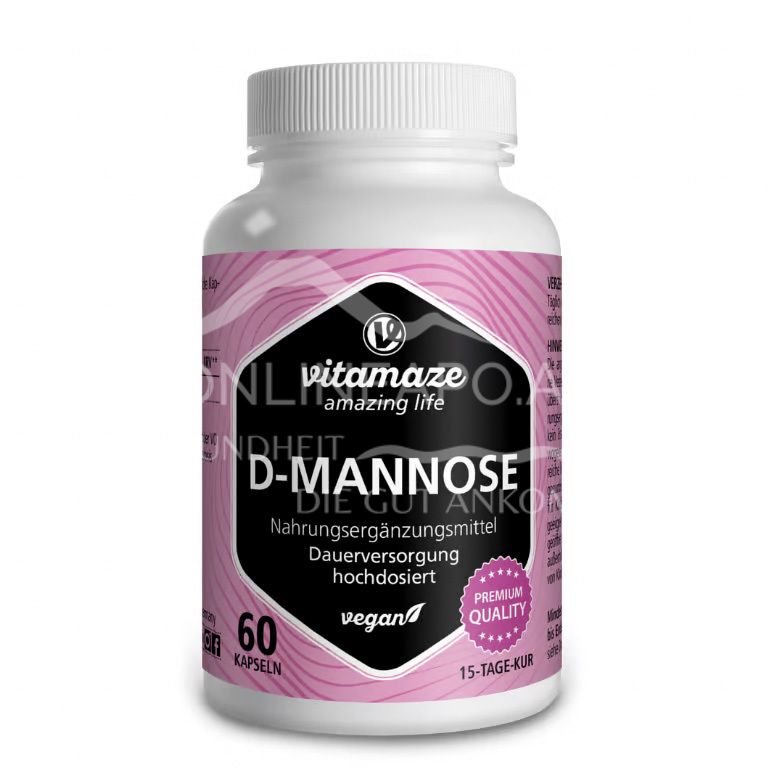 Vitamaze D-Mannose 500 mg hochdosiert Kapseln