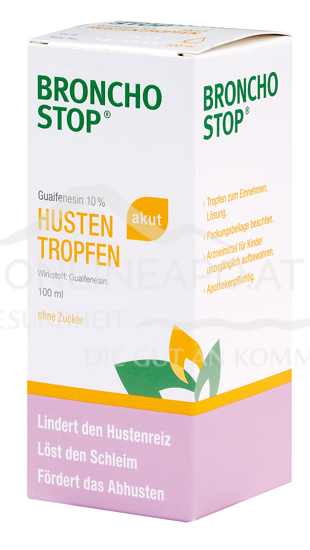 BRONCHOSTOP® Guaifenesin 10% akut Hustentropfen