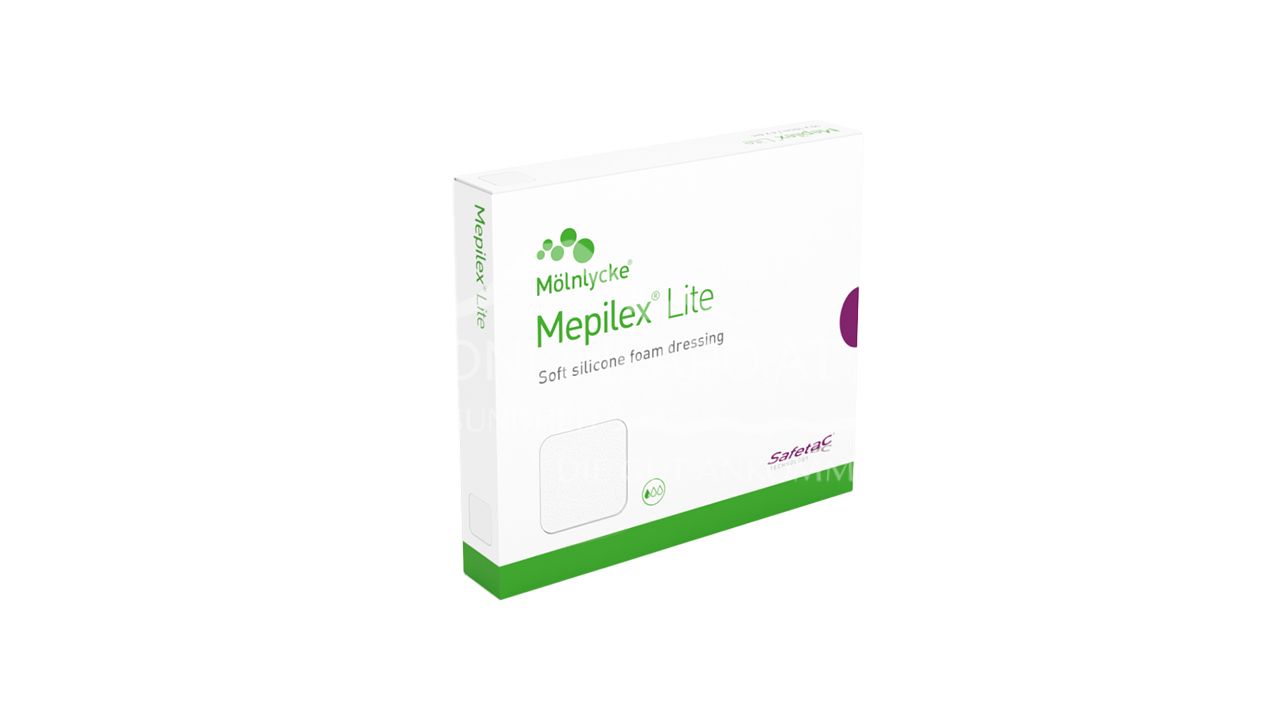 Mepilex® Lite Thin foam dressing sterile, 15 x 15 cm