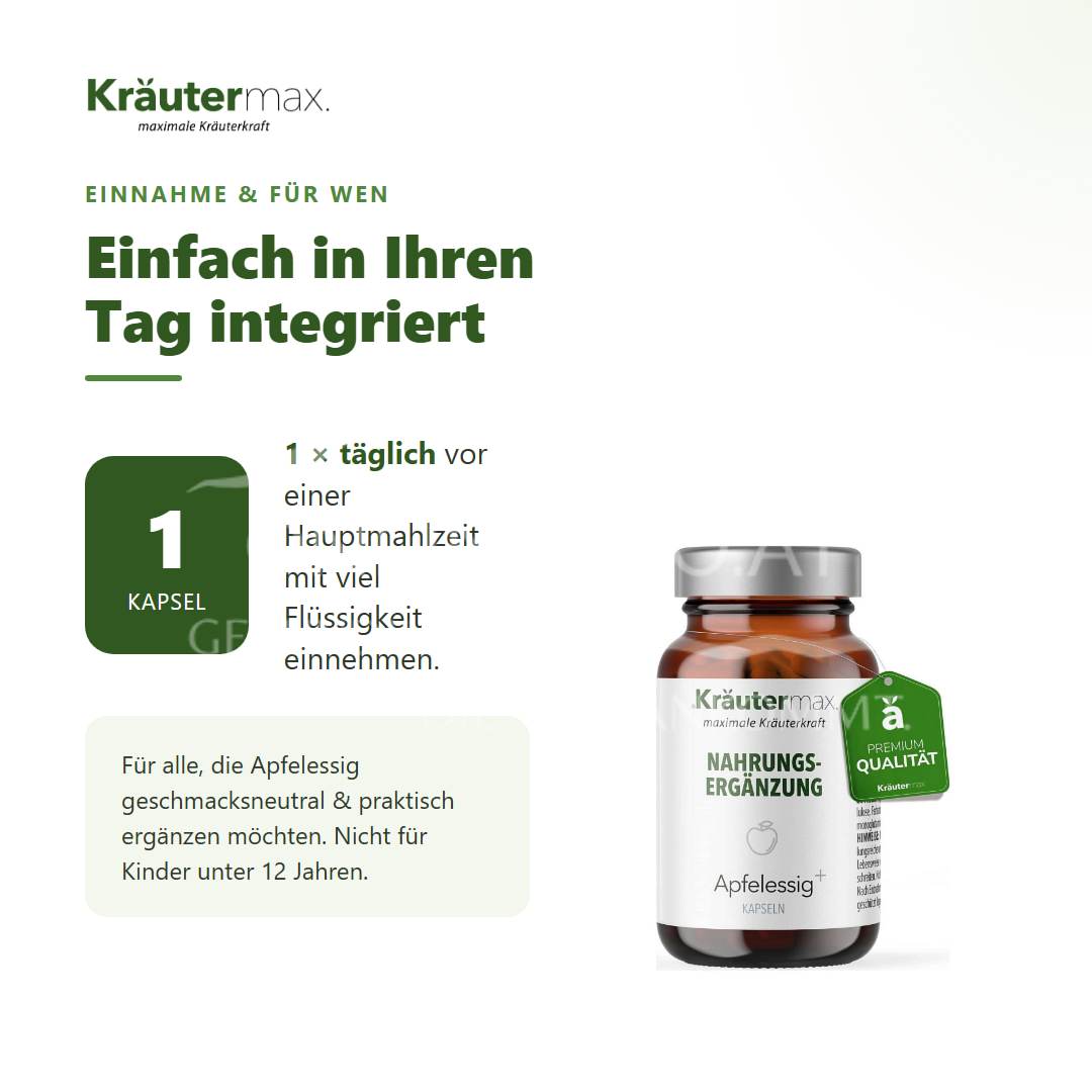 Kräutermax Apfelessig+ Kapseln