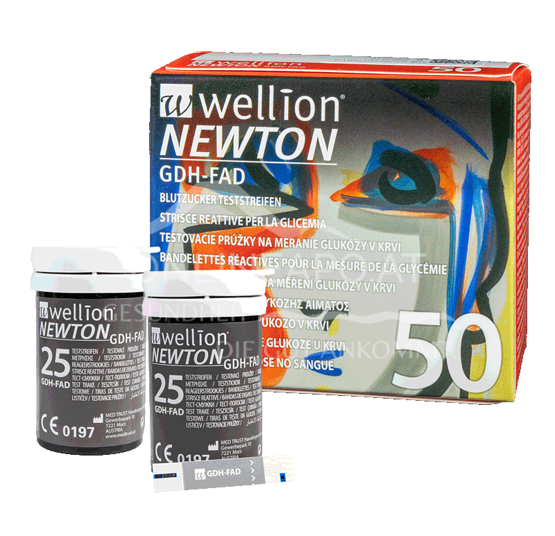 Wellion NEWTON GDH-FAD Blutzuckerteststreifen Dose
