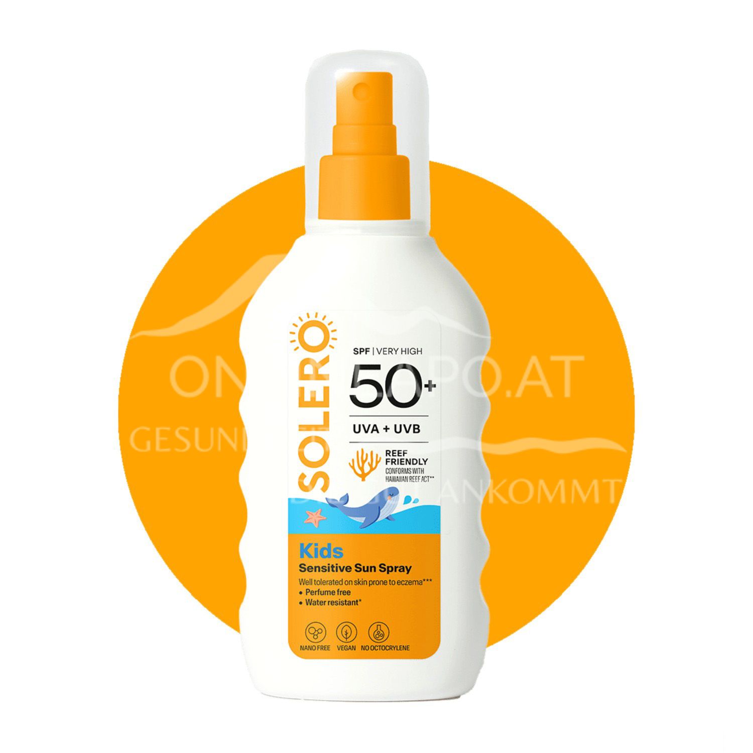 SOLERO SPF50+ Kinder Sonnenspray Sensitiv