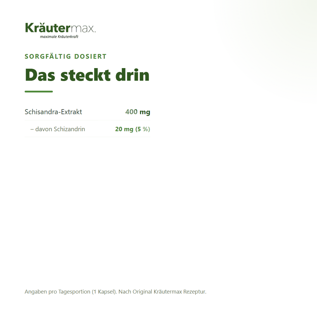 Kräutermax Schisandra Kapseln