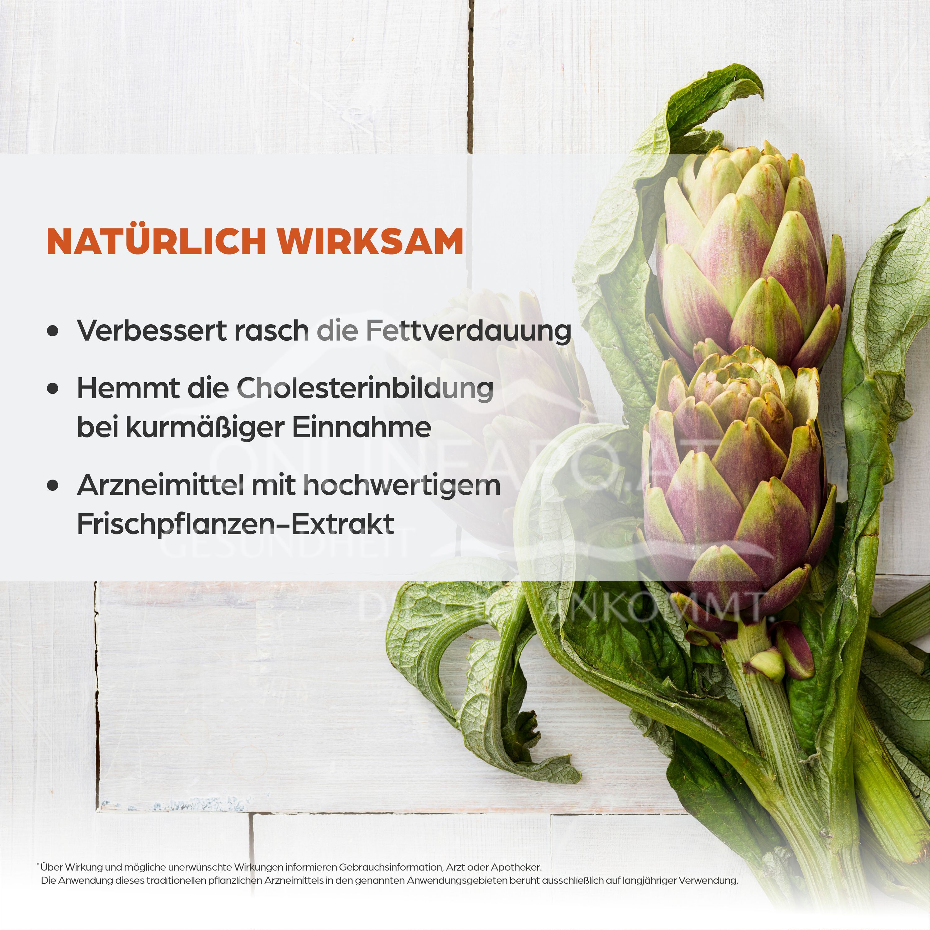 Dr Böhm® Artichoke 450 mg coated tablets